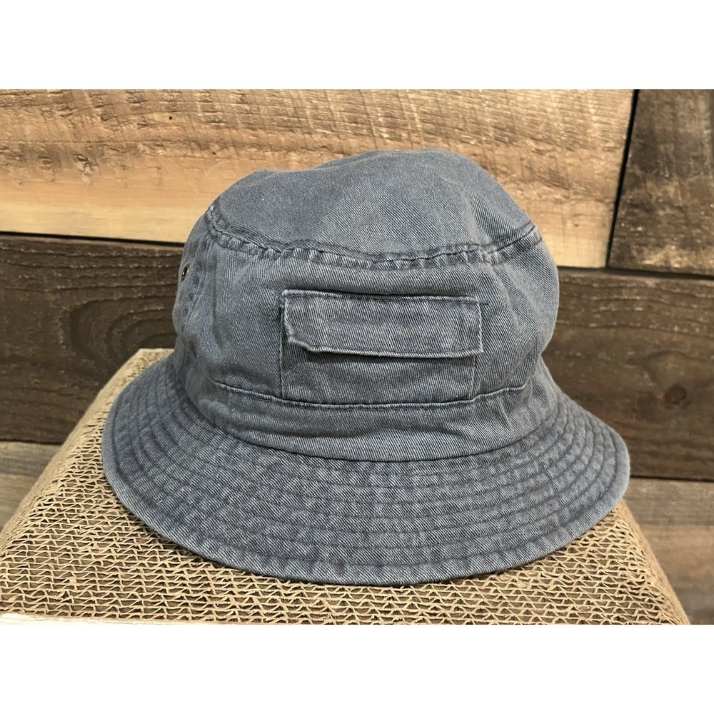 DPC Denim Bucket Hat Blue 100% Cotton Large / X-Large‎ Vintage Style Casual